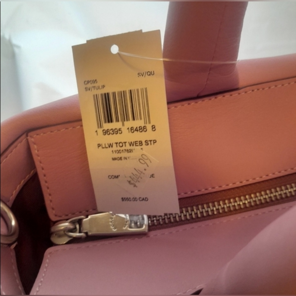 New Coach Pillow Tote (Pink Tulip Color) ๐ธ NWT ๐ธ - Picture 2 of 15